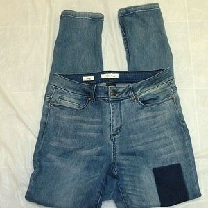Tribal Jeans Distressed patch sz 8  Stretch Skinny